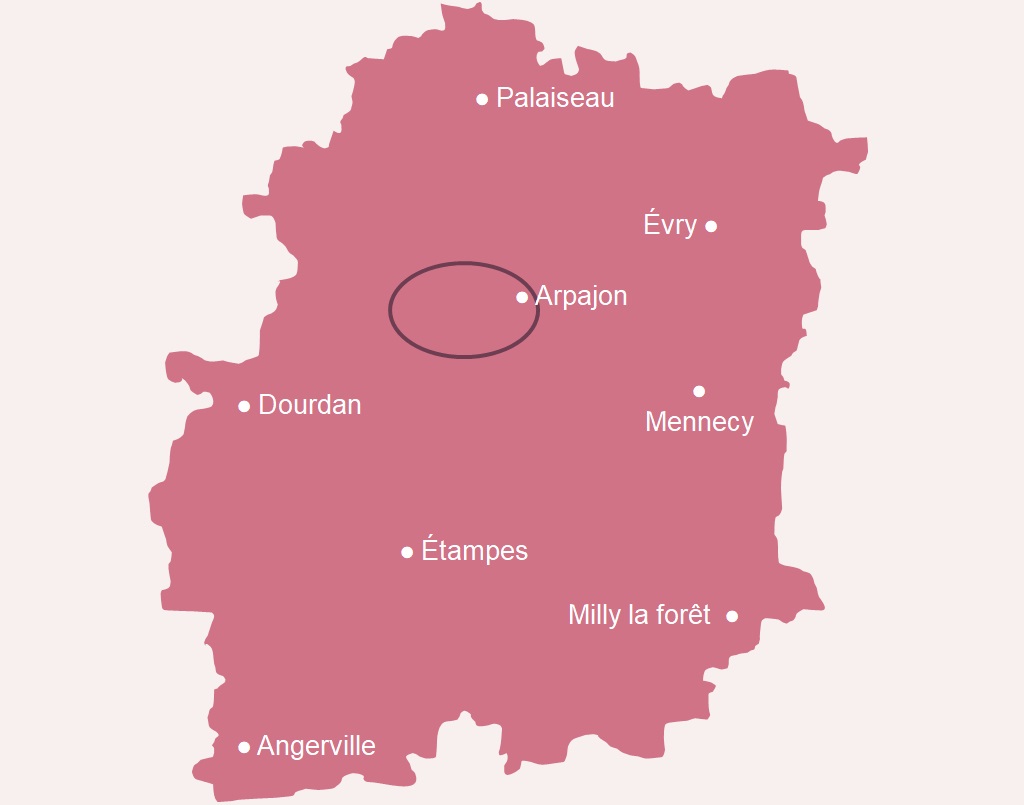 Carte communes Essonne