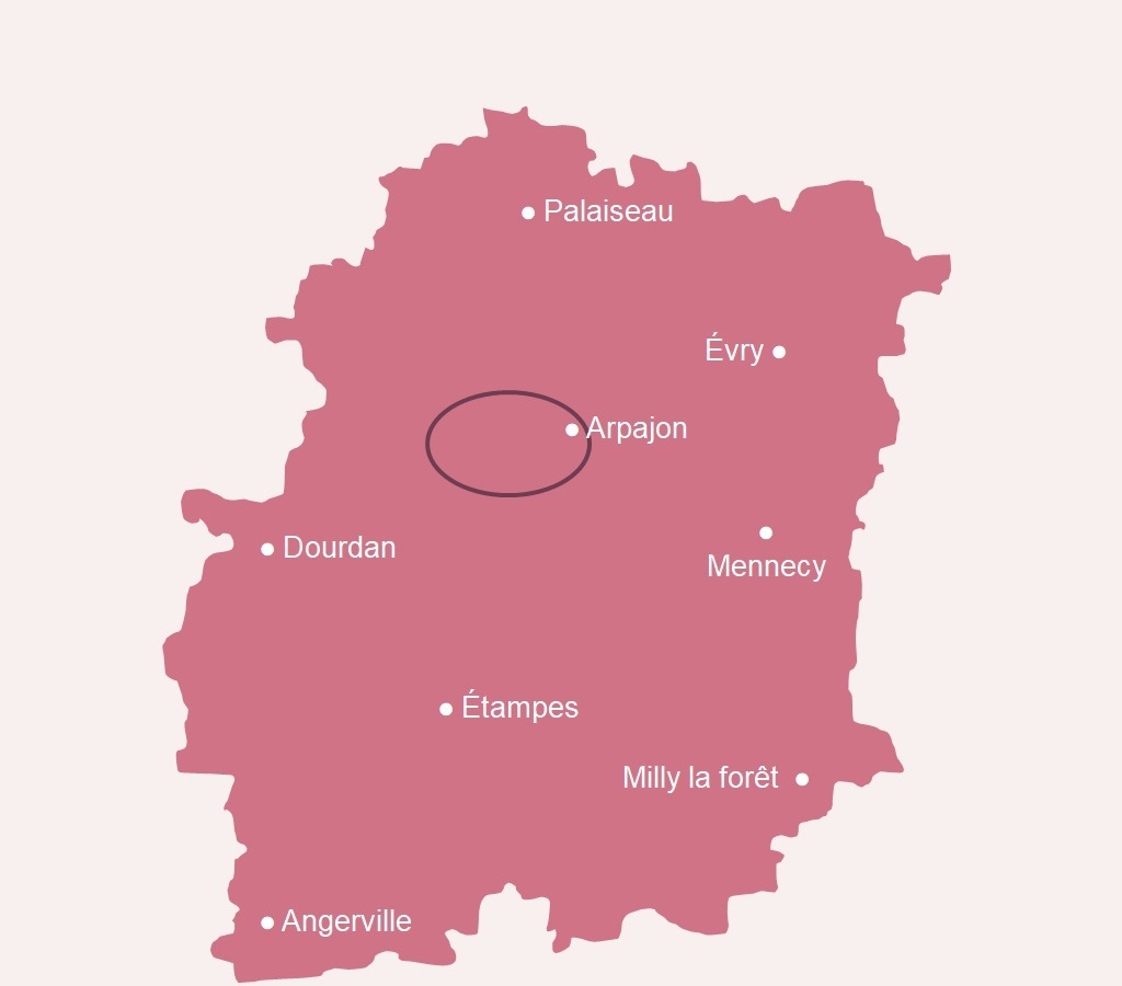 Carte communes Essonne